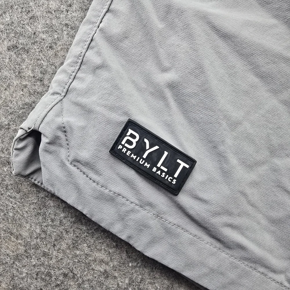 BYLT Premium Basics Active Shorts Mens XXL Grey Lined TrainingvZipper Pockets